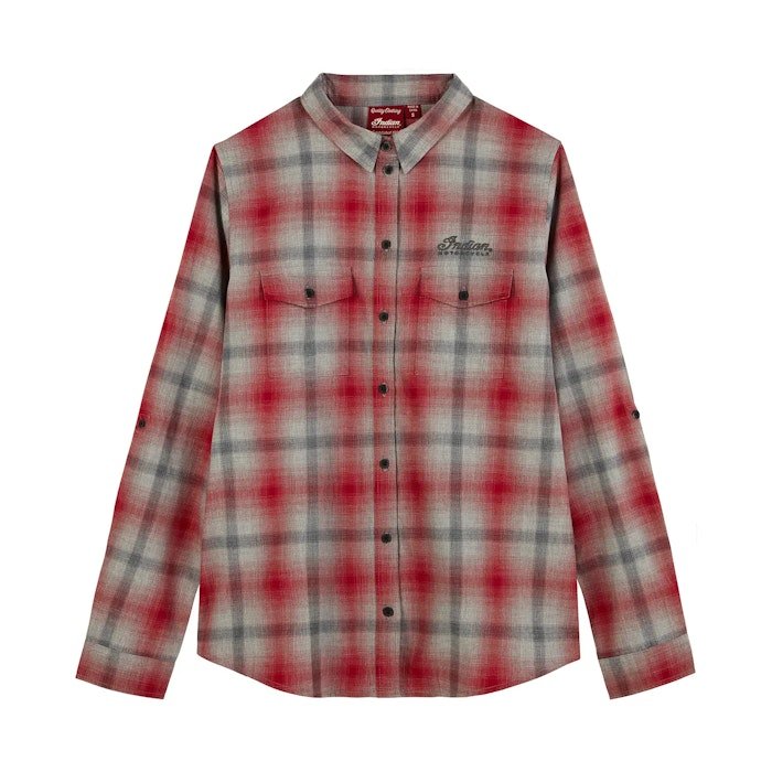 Indian Motorcycle Women's Icon Plaid Shirt - Indian Motorcycle Jacket