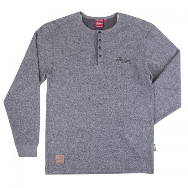 Indian Waffle Henley Sweater - Indian Motorcycle Jacket