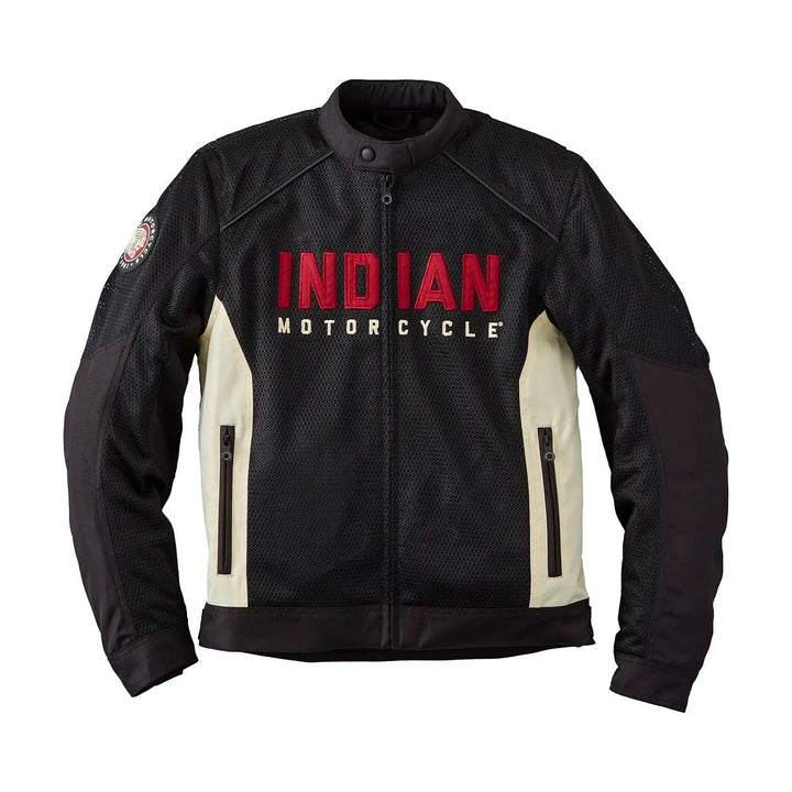 Men's Black & White Motorcycle Jacket