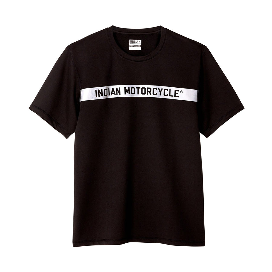 Men's Block Panel Athlete T-Shirt, Black - Indian Motorcycle Jacket