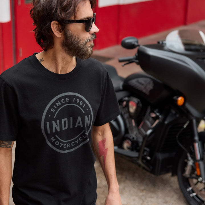Men's Circle Block Icon T-shirt, Black
