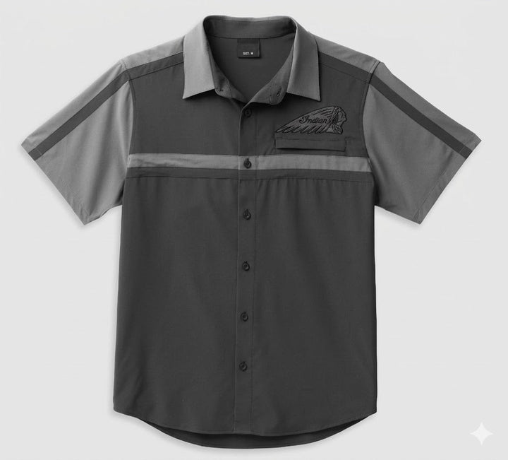 Men's Coolcore Bar & Shield Shirt - Colorblocked - Blackened Pearl