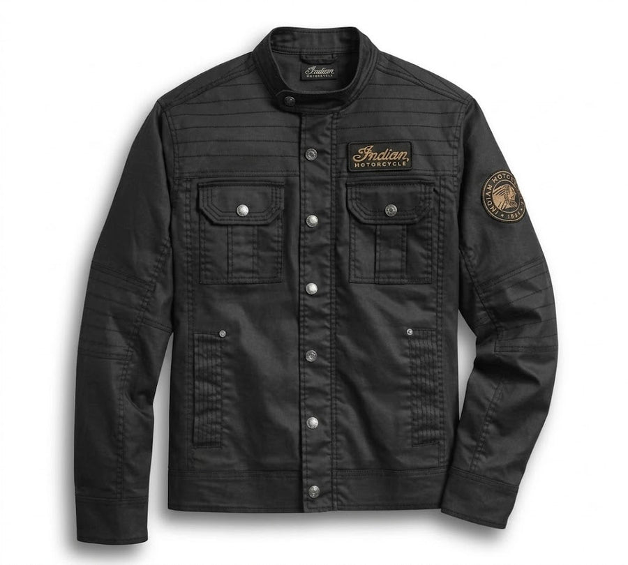 Men's Denim Shirt Jacket - Indian Motorcycle Jacket