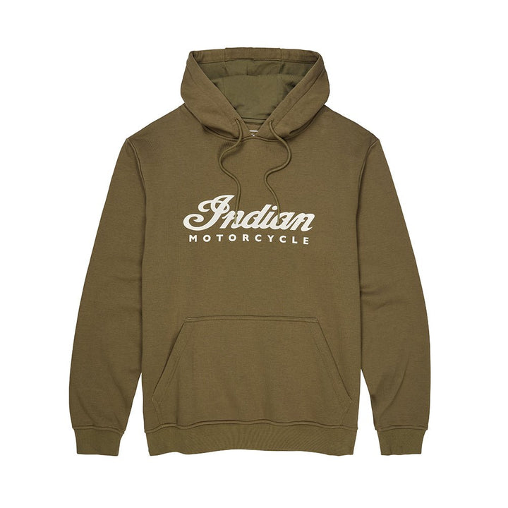 Men's Essential Script Logo Hoodie, Green