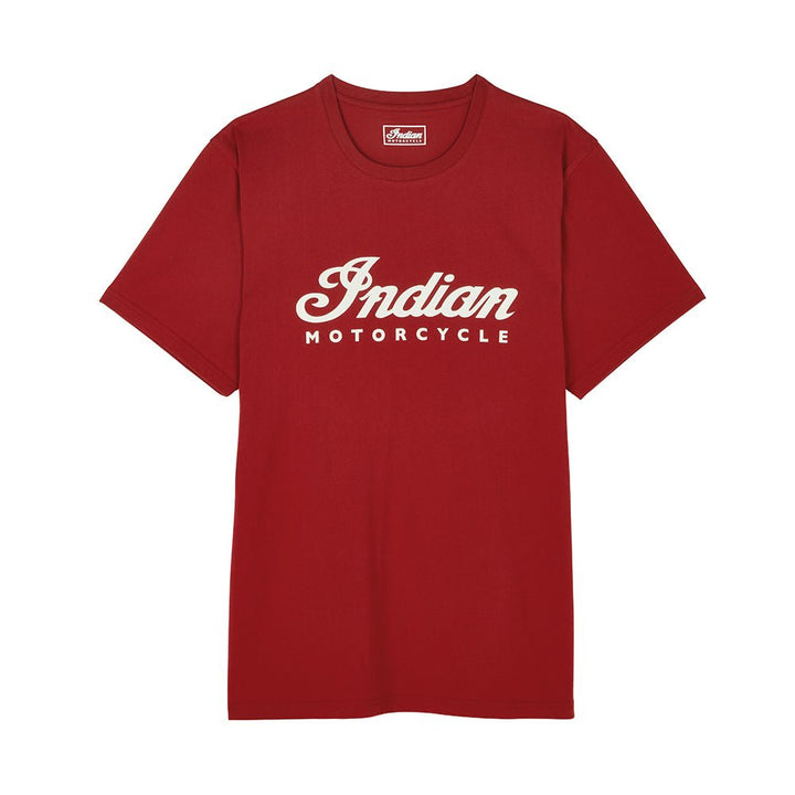 Men's Essential Script Logo T-shirt, Red
