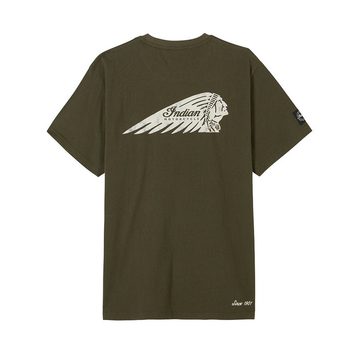 Men's Headdress Pocket T-shirt, Green