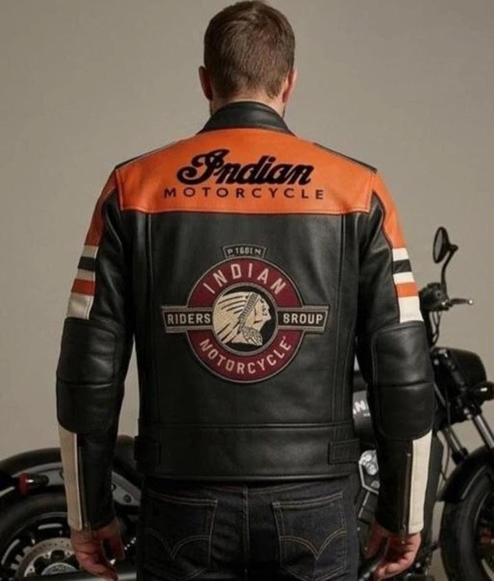 Men's Indian Bomber Icon Leather Jacket V.02