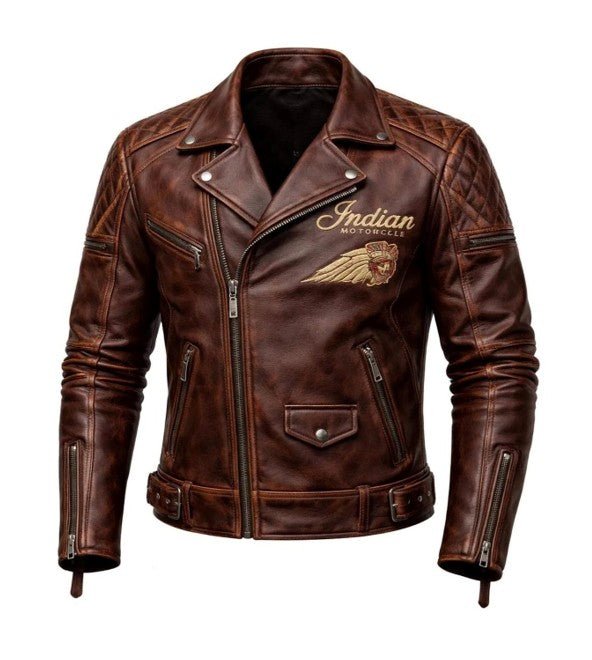 Men's Indian Bomber Icon Leather Jacket V.03