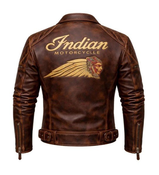 Men's Indian Bomber Icon Leather Jacket V.03