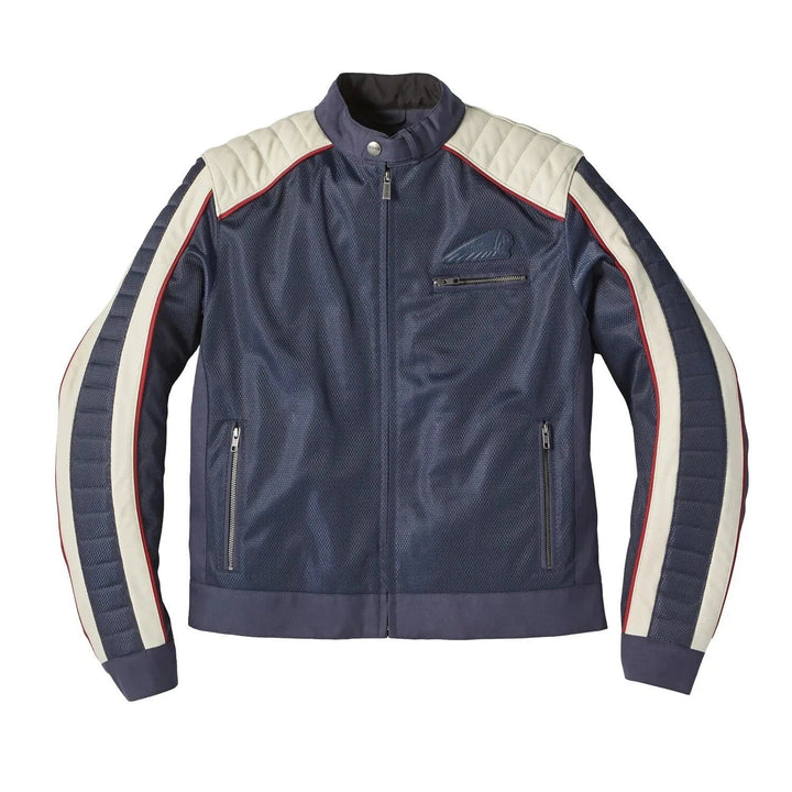 Men's Indian Motorcycle Blue Arizona Racing Mesh Jacket