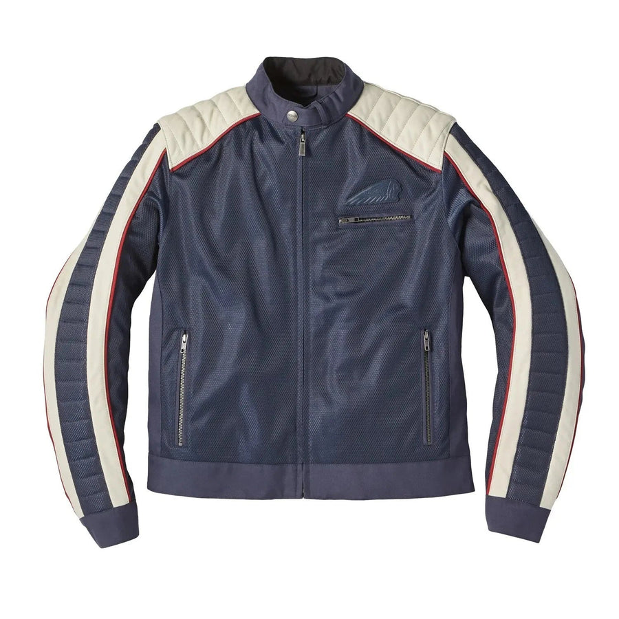Men's Indian Motorcycle Blue Arizona Racing Mesh Jacket - Indian Motorcycle Jacket