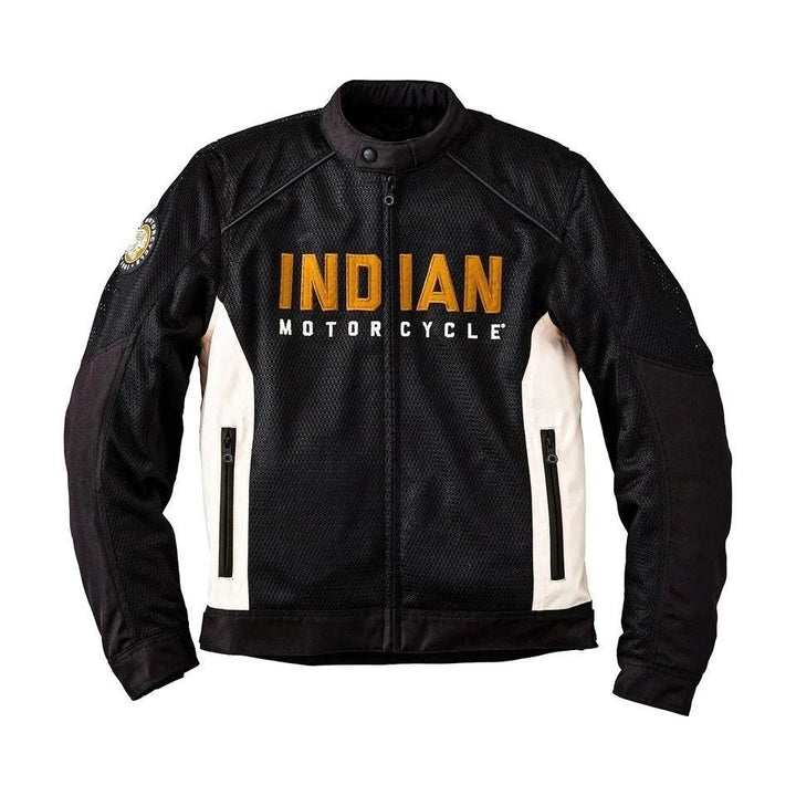Men's Indian Motorcycle Lightweight Mesh Biker Racing Jacket