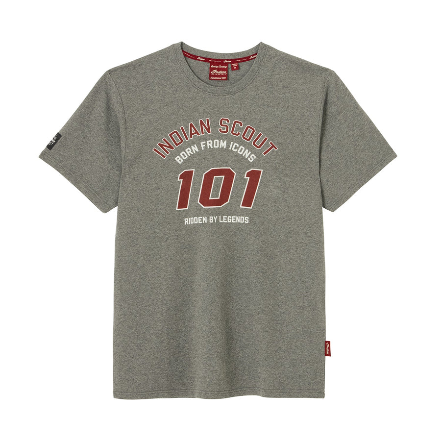 Men's Indian Scout 101 T-Shirt, Gray - Indian Motorcycle Jacket