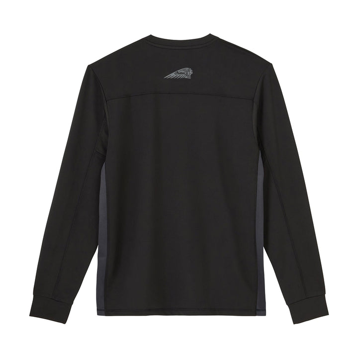Men's Outline Logo Athlete Long Sleeve T-Shirt, Black