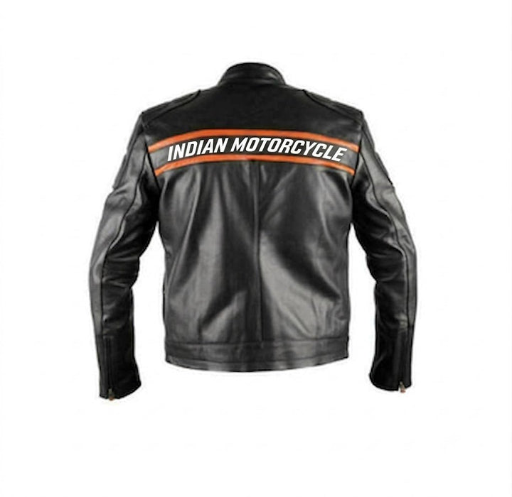 Men's Passing Link Indian Motorcycle Leather Jacket Goldberg
