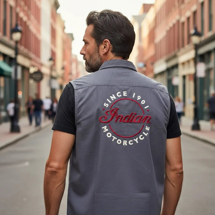 Men's Sleeveless Canvas Shirt