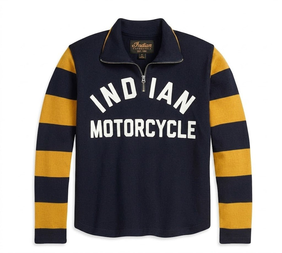 Men's Striped Sweater - Indian Motorcycle Jacket