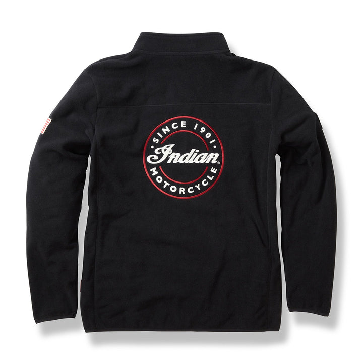 Men's Zip Thru Fleece, Black