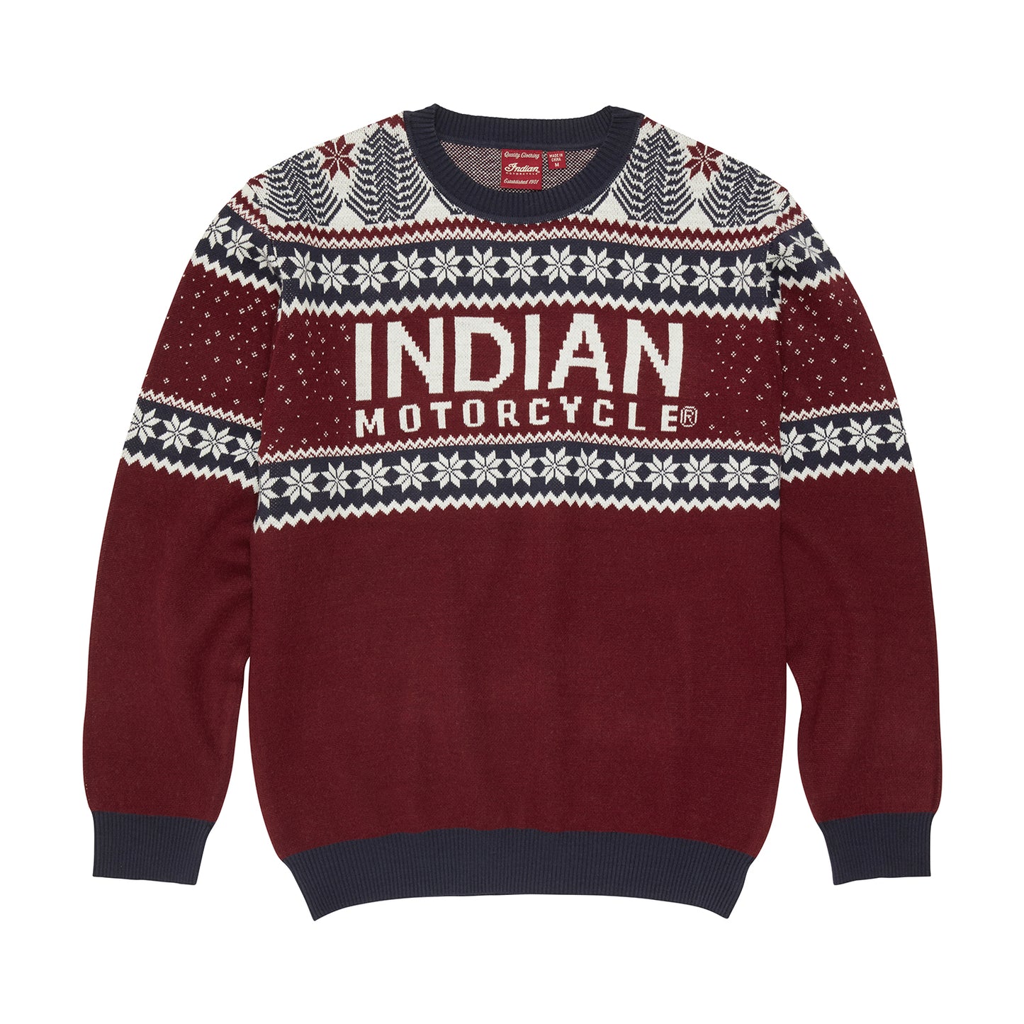 Unisex Indian Motorcycle Holiday Sweater