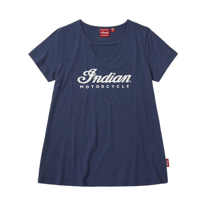 Women's All Over Stone T-Shirt, Navy