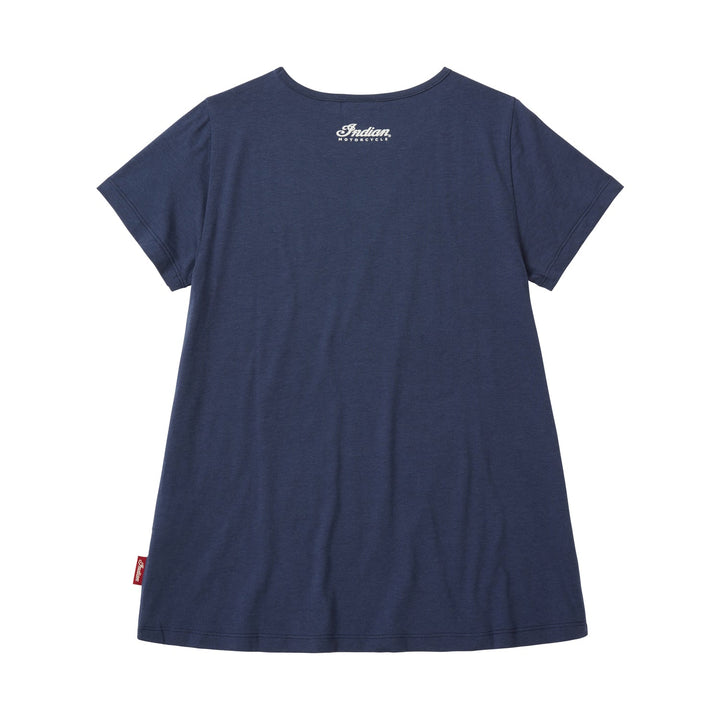 Women's All Over Stone T-Shirt, Navy