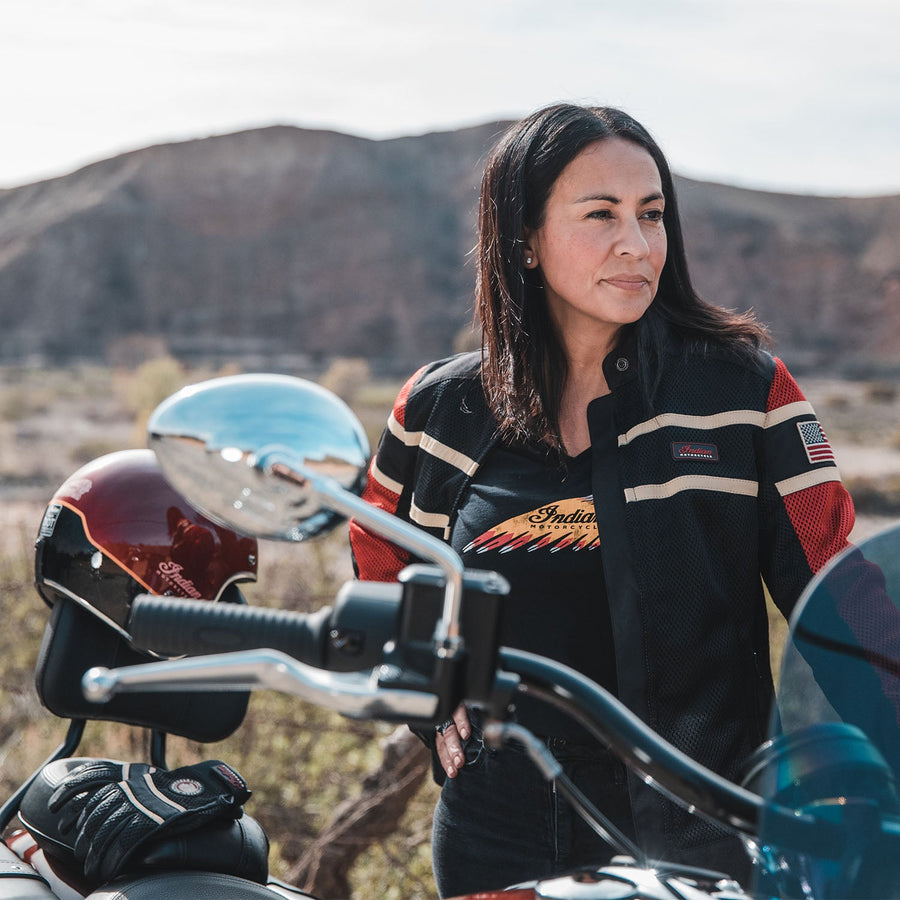 Women's Arlington Mesh Jacket, Black - Indian Motorcycle Jacket