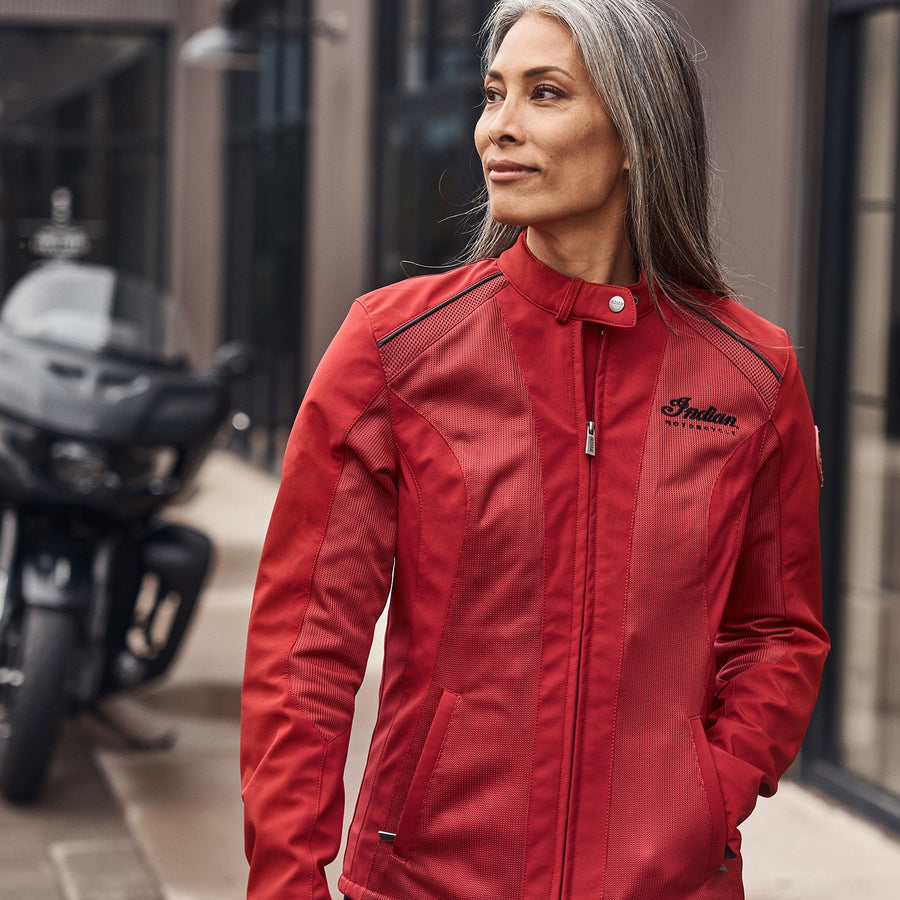 Women's Austin Mesh Jacket, Red - Indian Motorcycle Jacket