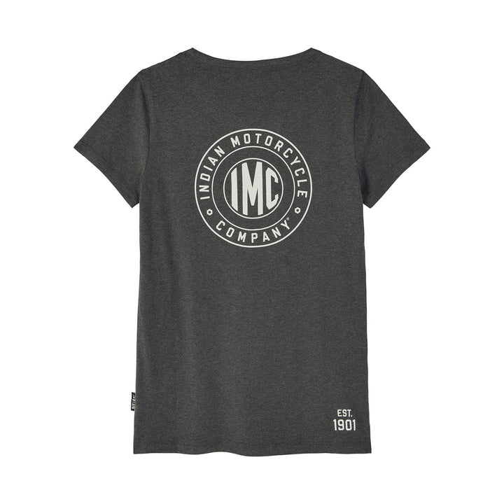 Women's Block IMC Circle Henley T-Shirt, Gray