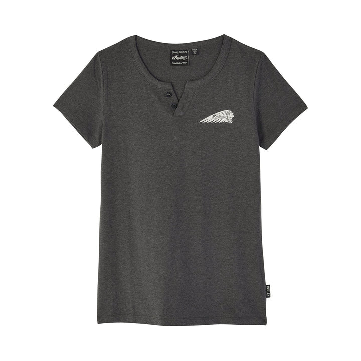 Women's Block IMC Circle Henley T-Shirt, Gray