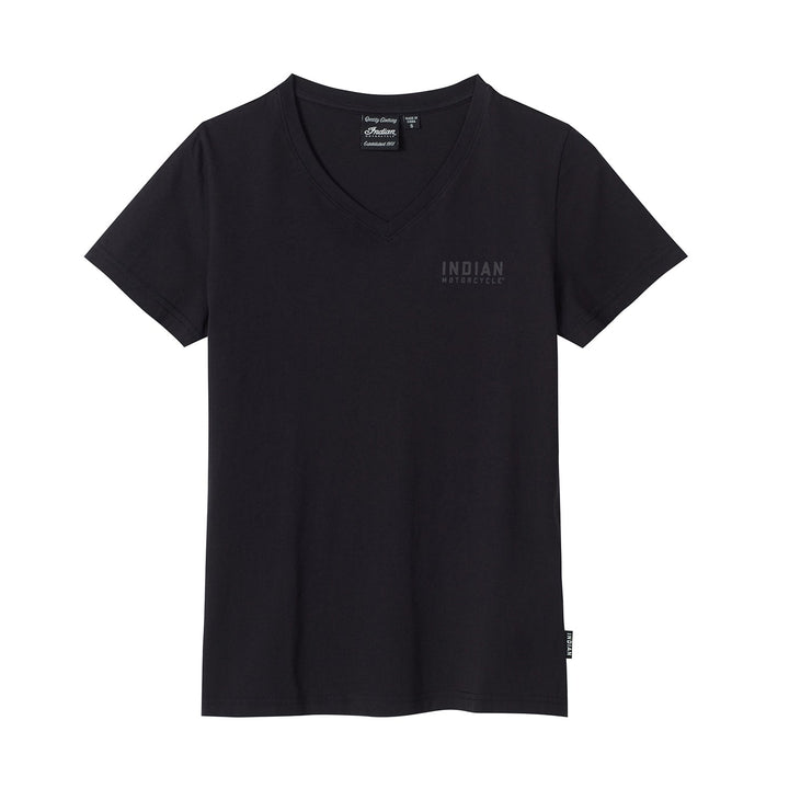 Women's Block Logo Stud T-Shirt, Black