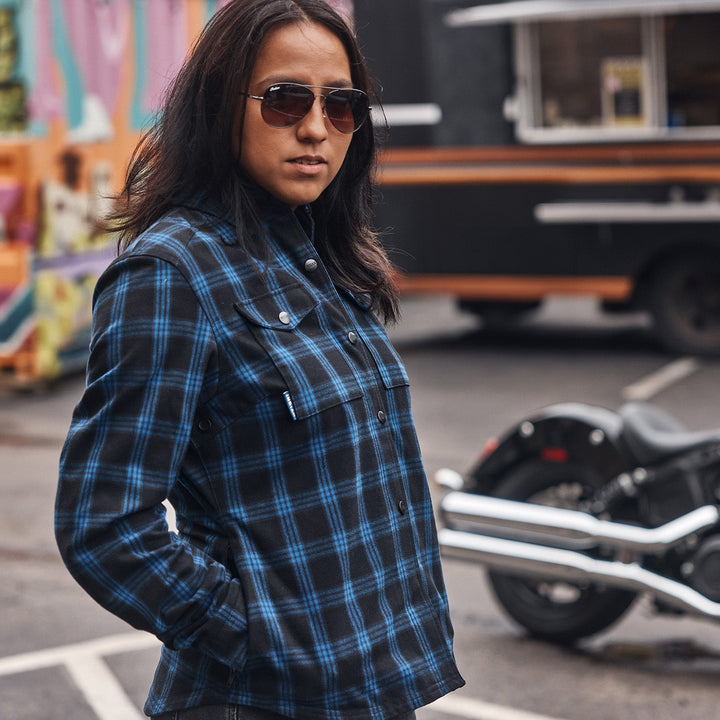 Women's Canyon Plaid Overshirt, Blue