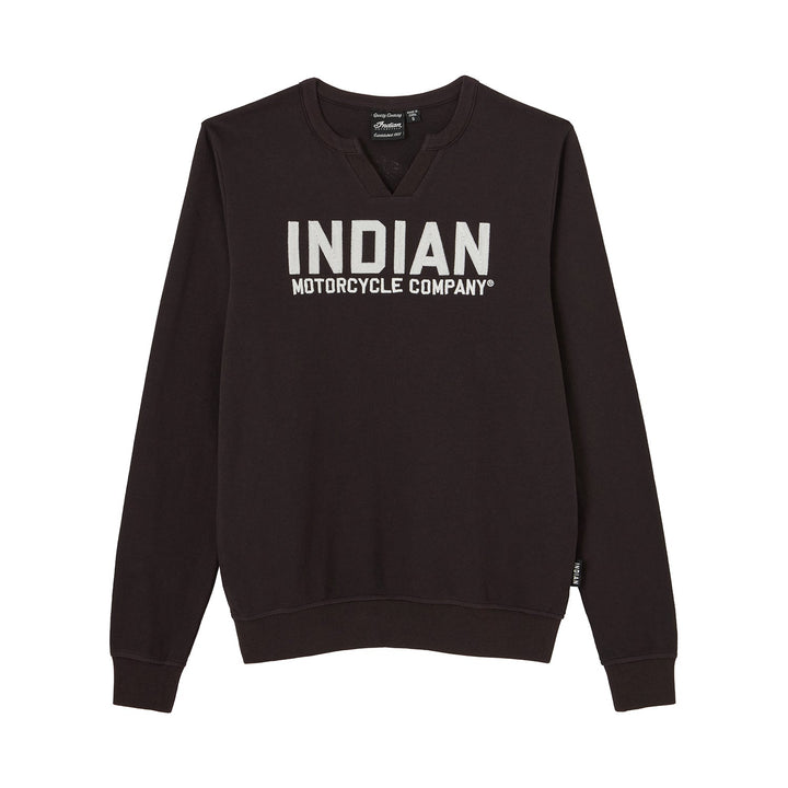 Women's Chainstitch Embroidery Long Sleeve T-Shirt, Black