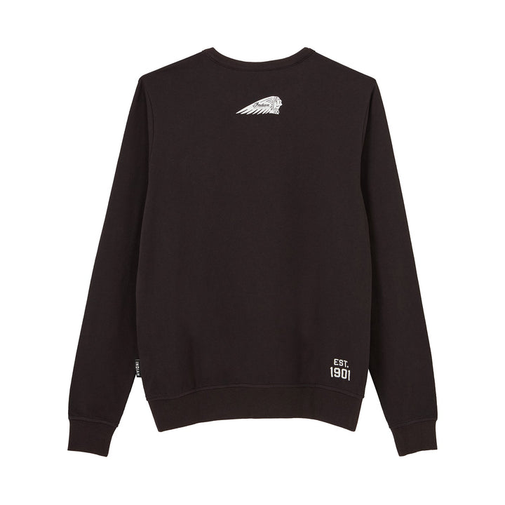 Women's Chainstitch Embroidery Long Sleeve T-Shirt, Black