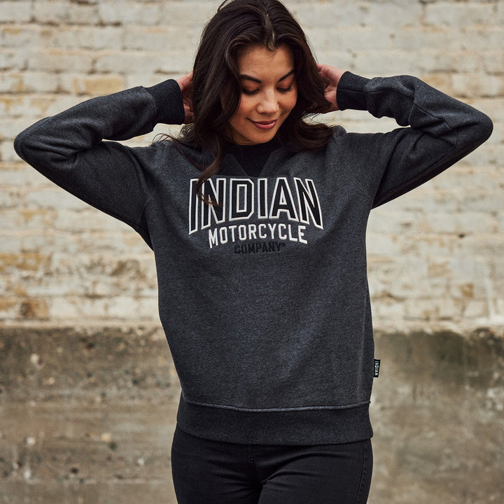 Women's Contrast Ribbed Sweatshirt, Gray