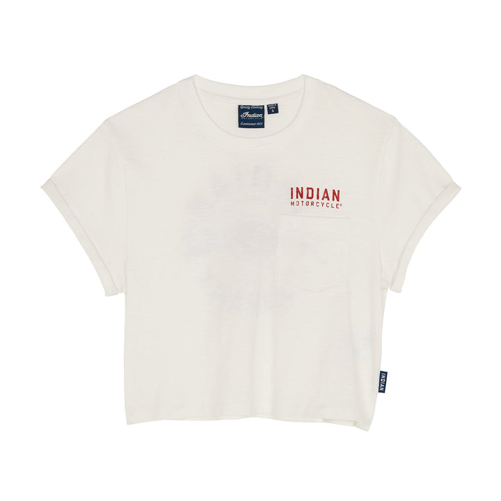 Women's Cropped Legendary Pocket T-Shirt, White