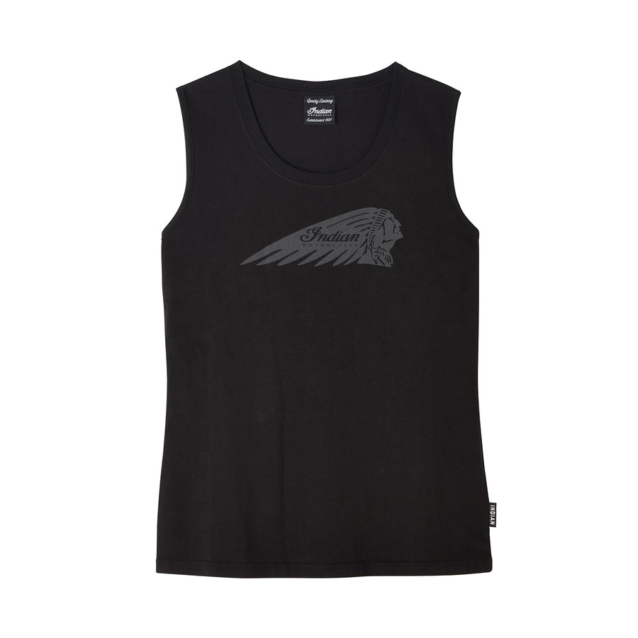 Women's Headdress Print Tank, Black - Indian Motorcycle Jacket