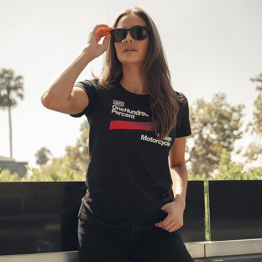 Women’s IMC X 100% T-Shirt, Black - Indian Motorcycle Jacket