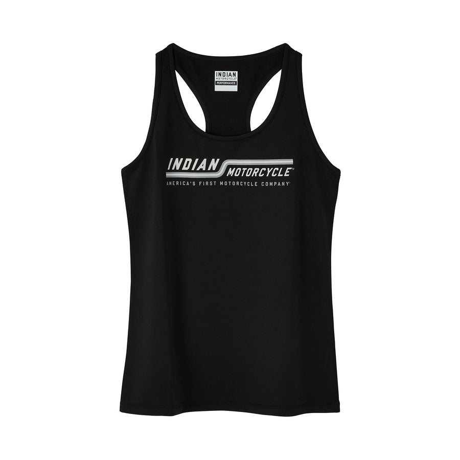 Women's Line Graphic Performance Tank, Black - Indian Motorcycle Jacket