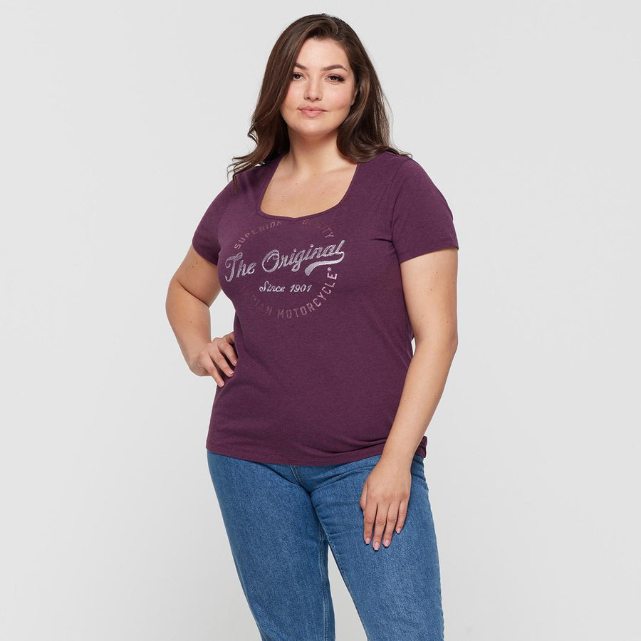Women's Original T-Shirt, Purple - Indian Motorcycle Jacket