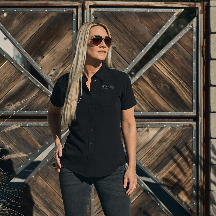 Women's Performance Headdress Shirt, Black