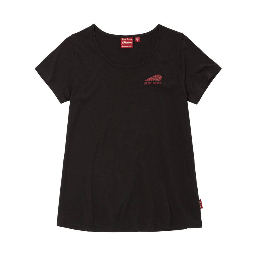 Women's Roadmaster Logo T-Shirt, Black - Indian Motorcycle Jacket