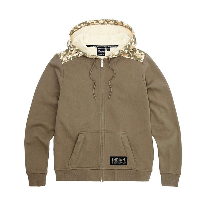 Women's Stencil Block Icon Hoodie, Khaki