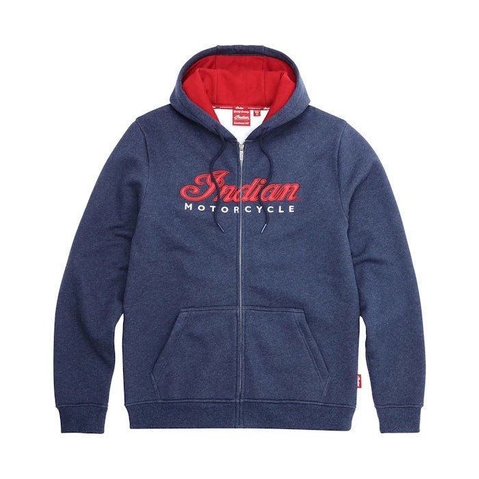 WOMENS USA FLAG HOODIE - NAVY - Indian Motorcycle Jacket
