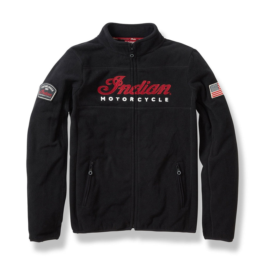 Women's Zip Thru Fleece, Black - Indian Motorcycle Jacket