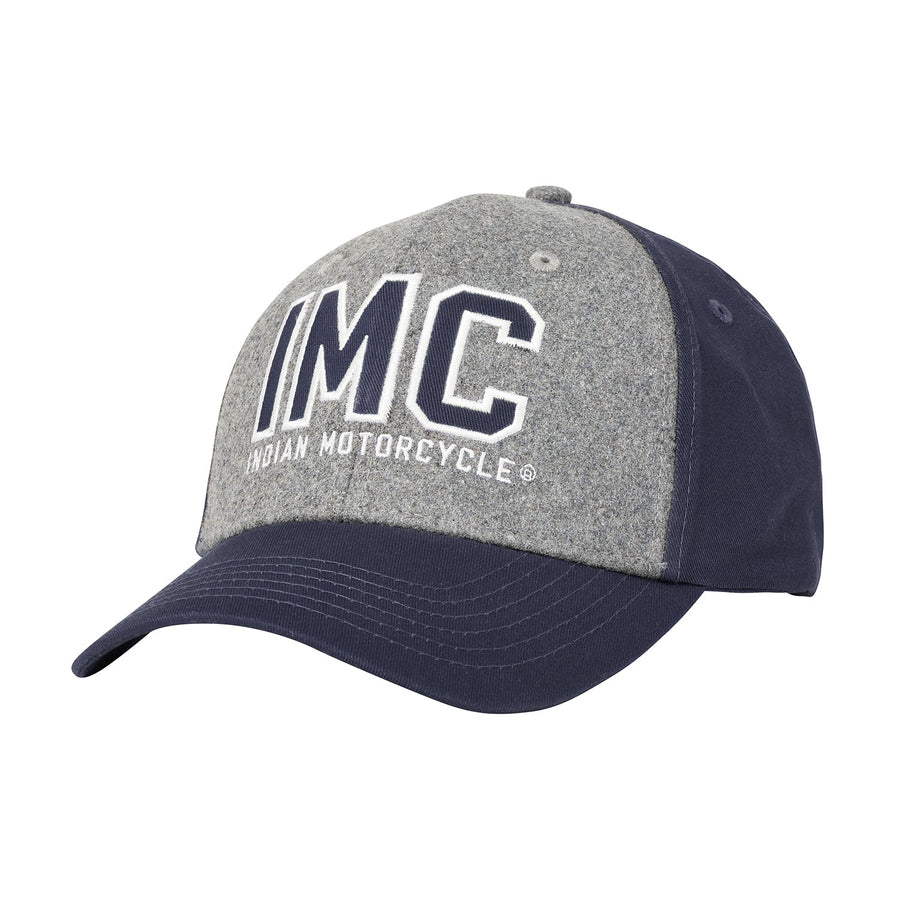 Wool Felt Cap, Navy - Indian Motorcycle Jacket